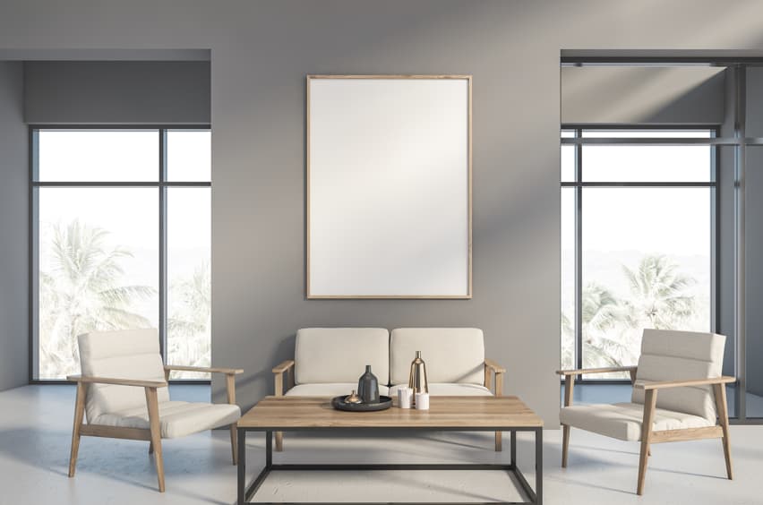 Leather lounge chair and ottoman set for luxury hotel bedroom design