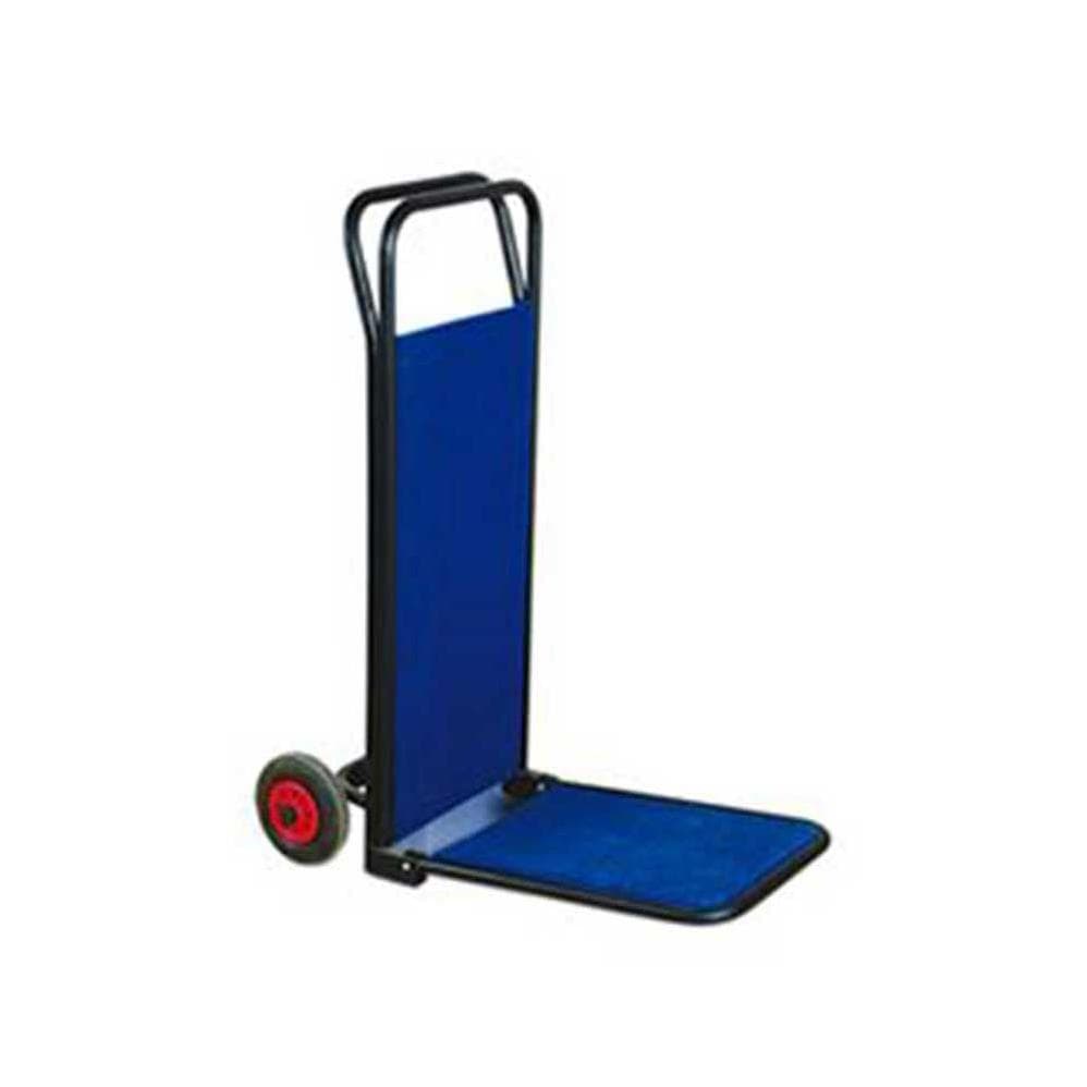 blue trolley for lugguages