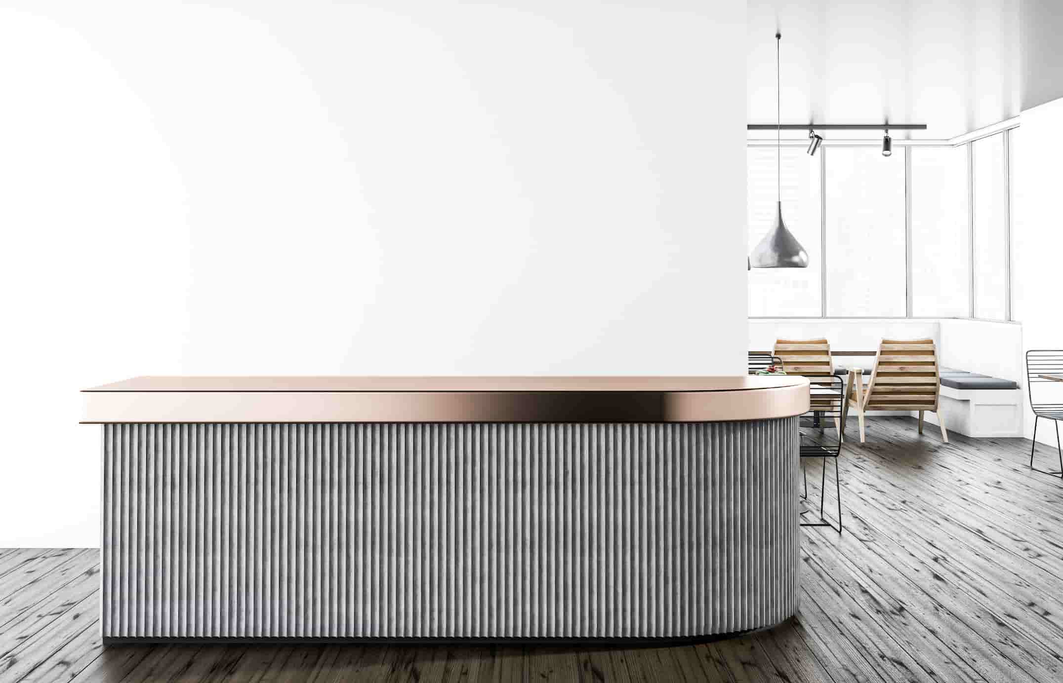 different design of reception desk