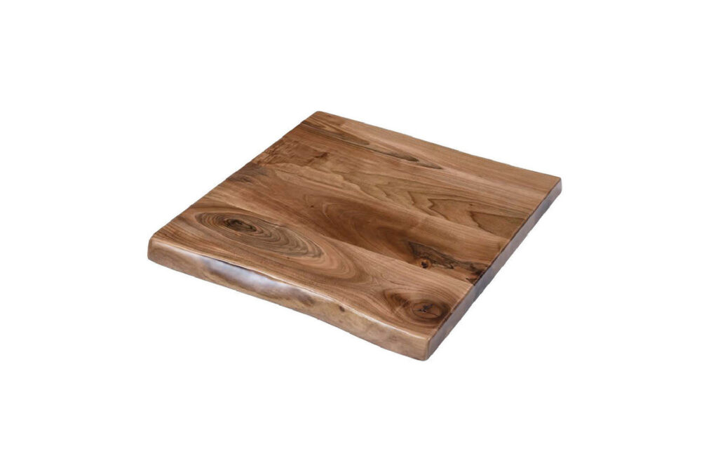 Solid wood restaurant table top for hotel, café and commercial dining furniture projects